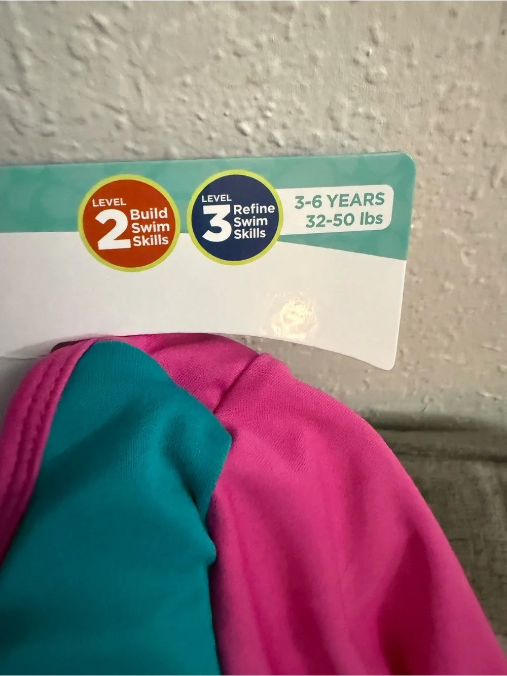 Kids' Pink and Teal Rashguard Swim Vest